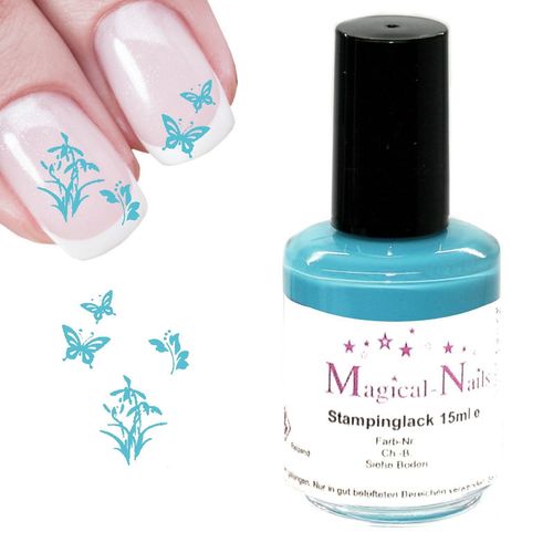 15ml Stamping Lack Türkis Summer Time - Magical-Nails
