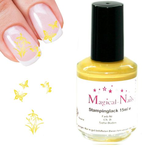 15ml Stamping Lack Sonnengelb - Magical-Nails