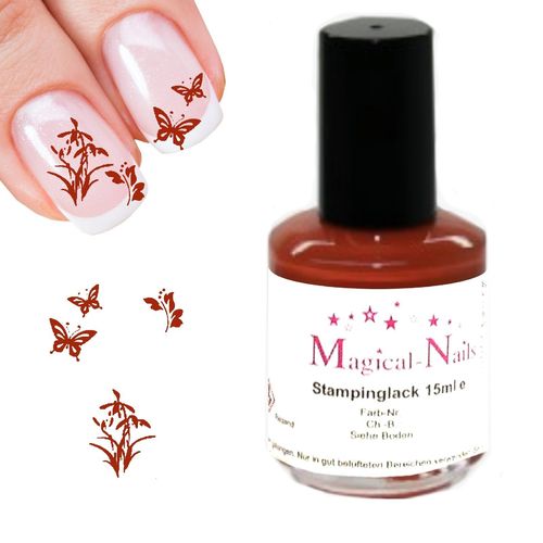 15ml Stamping Lack Rostrot - Magical-Nails
