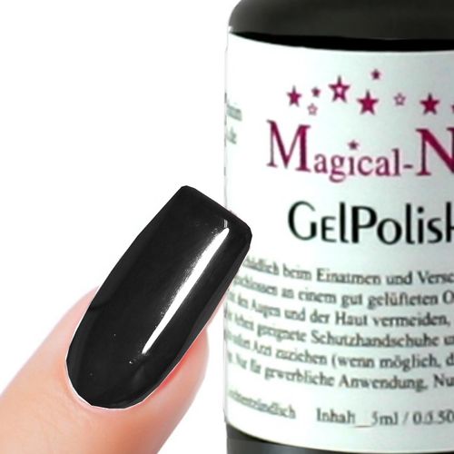 15ml Nagellack-Gel, Gel Polish, Schwarz - Magical-Nails