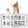 MoYou-London Schablone Happy Birthday 01, Festive Collection, Stamping Schablone XL
