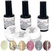 Glitter Gel Set - 60 ml - 6 Farben 3x15ml, 3x5ml - Magical-Nails