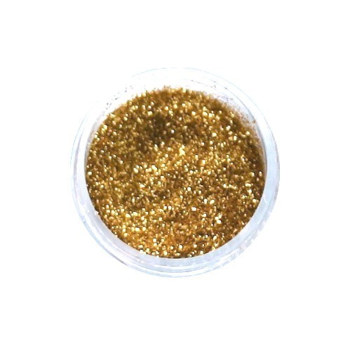 Nailart Fingernagel Glitter-Puder Gold in einer Nailart Dose