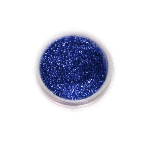 Nailart Fingernagel Glitterpulver Königsblau Chrom