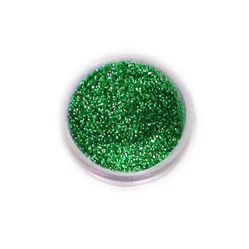 Nailart Fingernagel Glitterpulver Smaragdgrün Chrom
