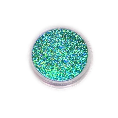 Nailart Fingernagel Glitterpulver Petrol-Grün Hologramm