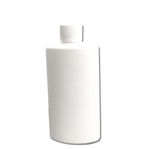 100ml Flasche leer, ovale Form, weiß, Unterteil, Deckel, 0 Versand