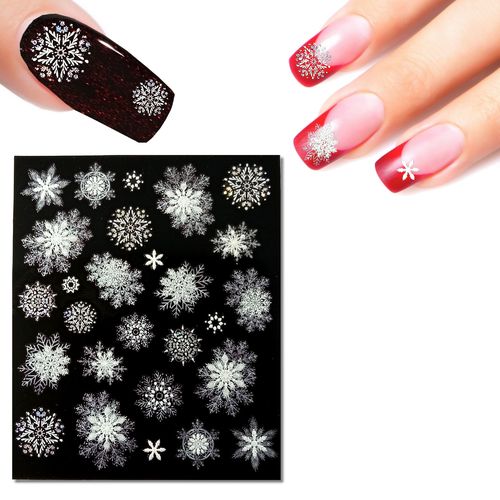 Nail Sticker X-Mas weiße Schneeflocken, Snowflakes- Magical-Nails