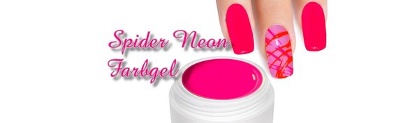 Spider Farbgel Neon Pink - Neon Pink Spider Gel Nägel - Magical-Nails
