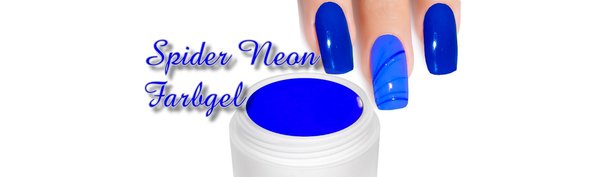 Spider Farbgel Neon Blau - Neon Blau  Spider Gel Nägel - Magical-Nails