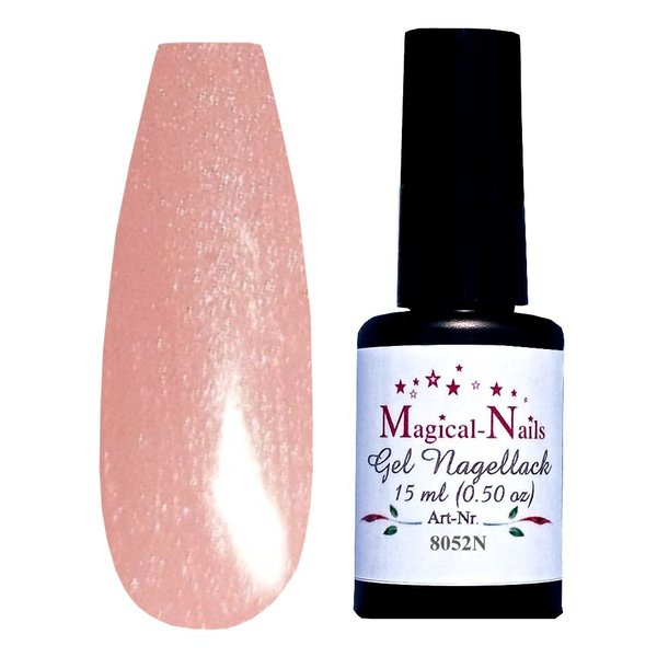 Nude Pink mit Diamond Shine - 15 ml Gel Polish, Gellack 8052N