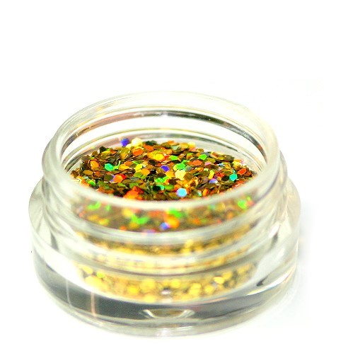 Nail Glitter Pailletten - Gold-Hologramm